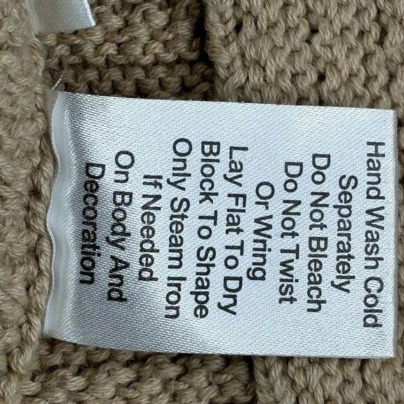 Cabi Womens size M Open Short Sleeve Knit Shrug Cardigan Tan 3D Cropped Beige - Picture 4 of 7